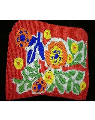 服裝繡珠領花加工廠/手鉤花邊繡珠領花來料加工